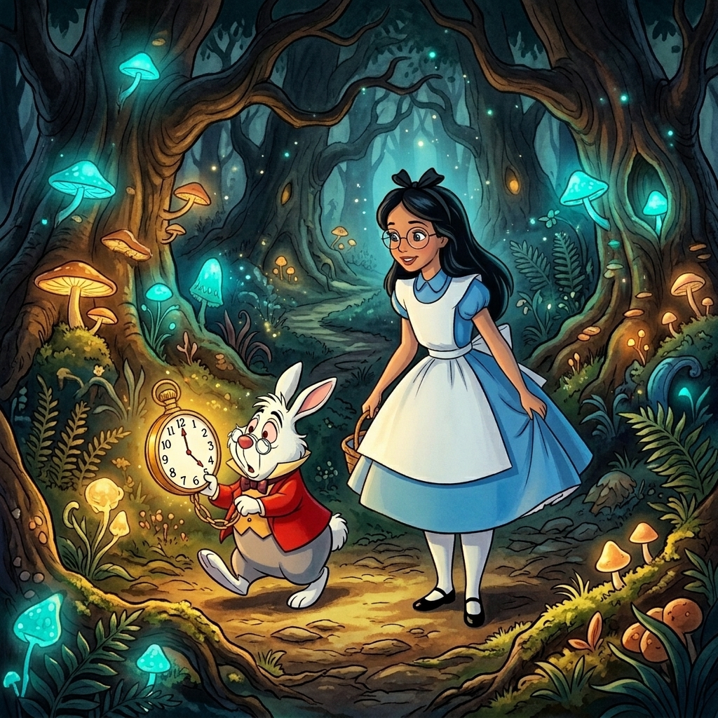 Alicia y el Conejo Blanco